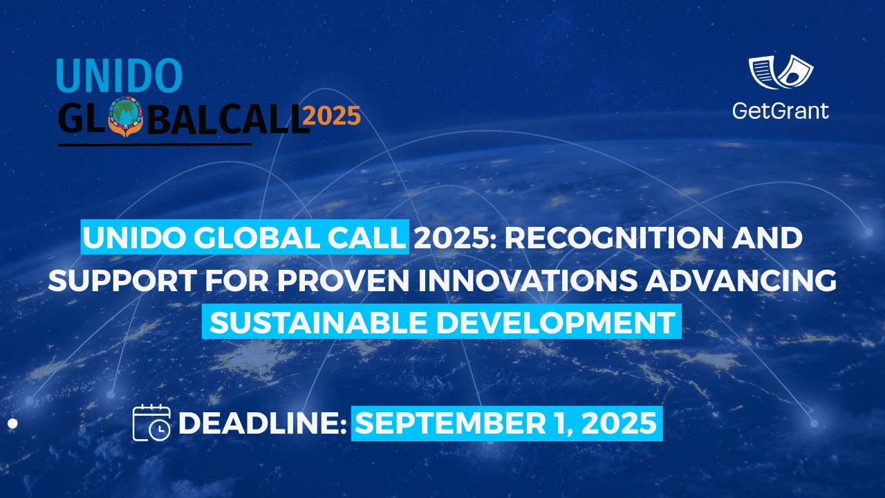 UNIDO Global Call 2025: Recognition and Support for Proven Innovations Advancing Sustainable Development