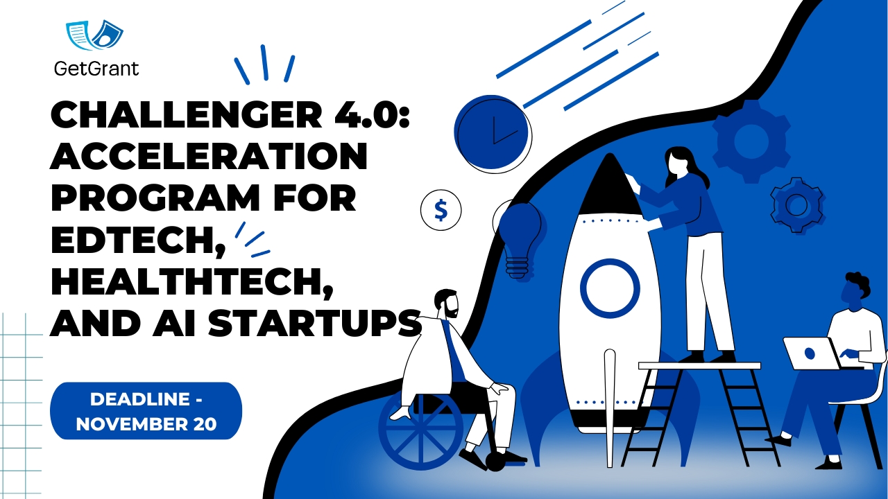 Challenger 4.0: Acceleration Program for EdTech, HealthTech, and AI Startups