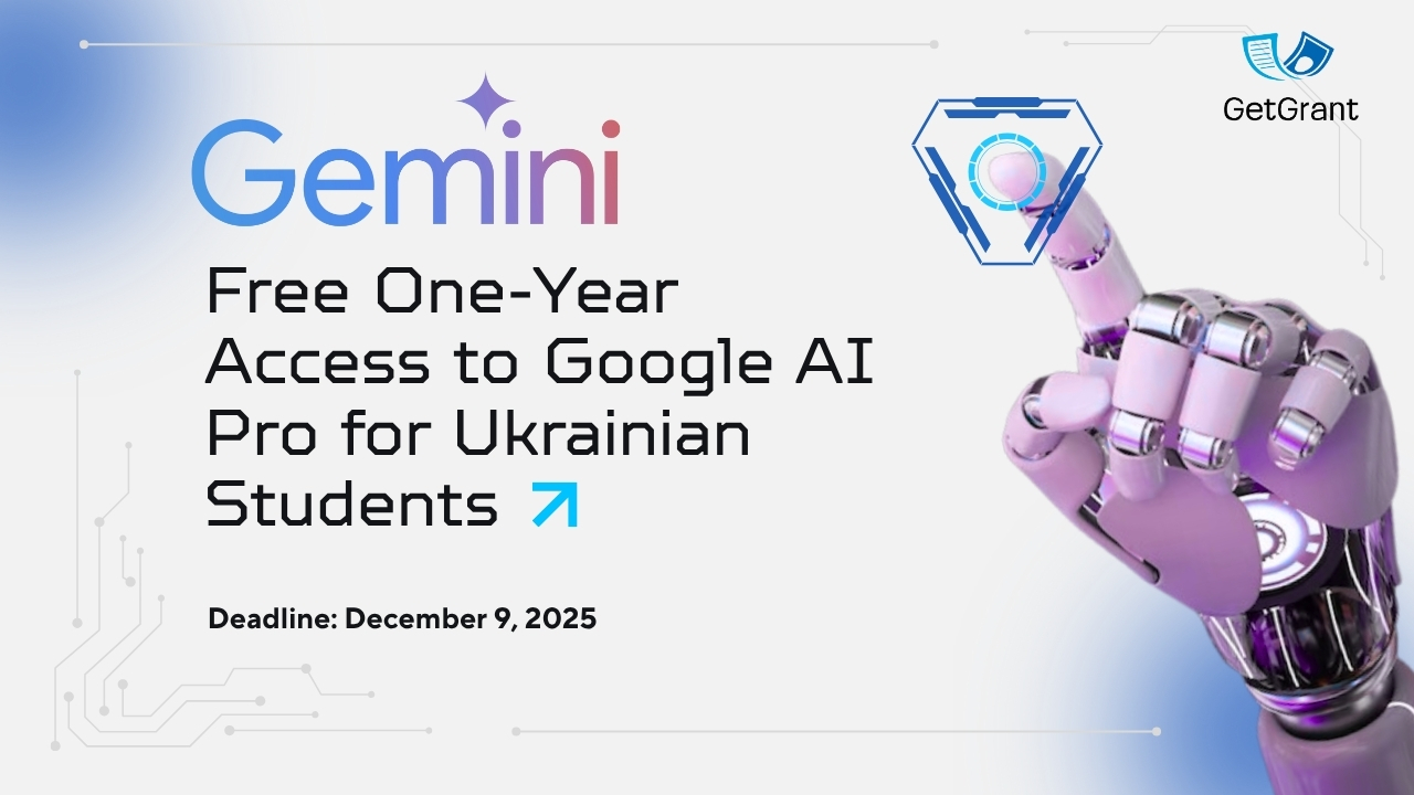 Free One-Year Access to Google AI Pro for Ukrainian Students