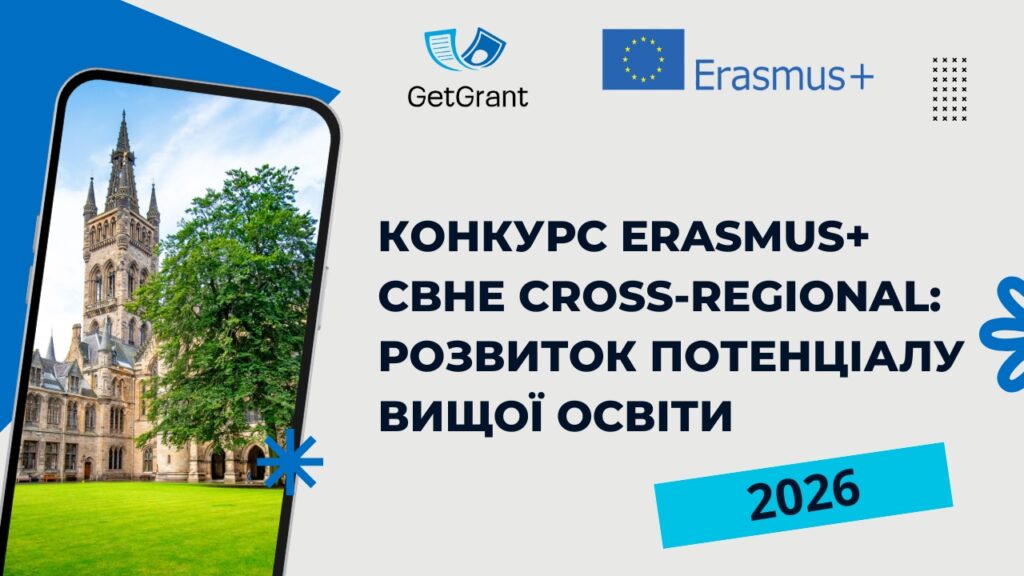 Конкурс Erasmus+ CBHE Cross-Regional 2026: розвиток потенціалу вищої освіти