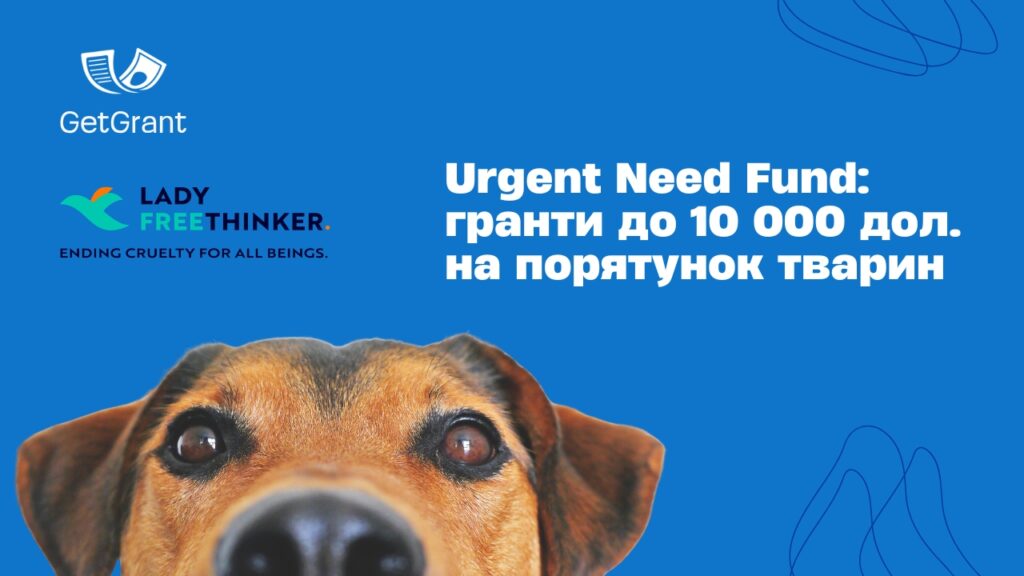 Urgent Need Fund: гранти до 10 000 дол. на порятунок тварин