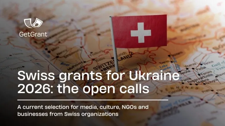 Swiss grants for Ukraine 2026: the open calls