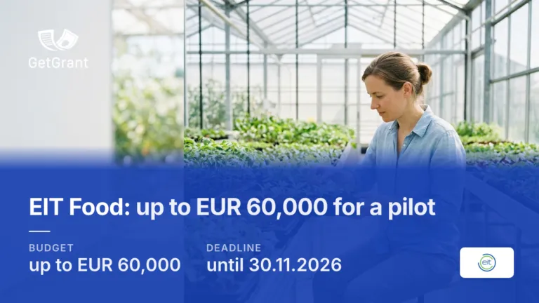 EIT Food Proof of Concept: up to EUR 60,000 to test agrifood innovation