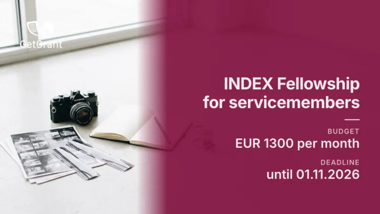 INDEX Fellowship: EUR 1,300 a month for servicemembers documenting the war