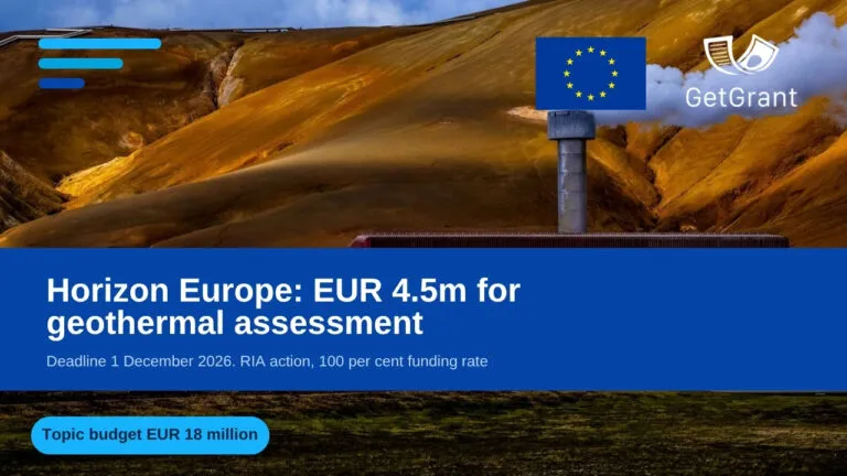 Horizon Europe: EUR 4.5m for geothermal assessment