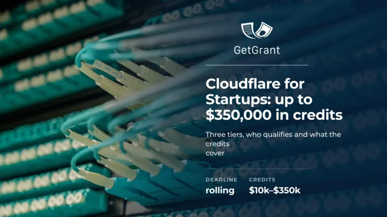 Cloudflare for Startups: up to $350,000 in credits for tech startups