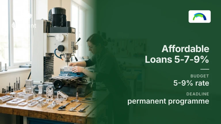 Affordable Loans 5-7-9%: the state programme that cuts borrowing costs for business