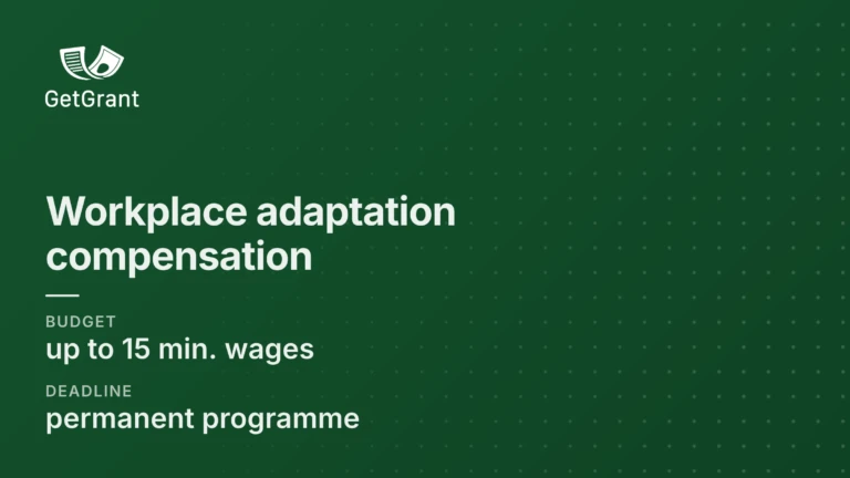 Compensation for adapting a workplace for an employee with a disability in Ukraine: up to 15 minimum wages