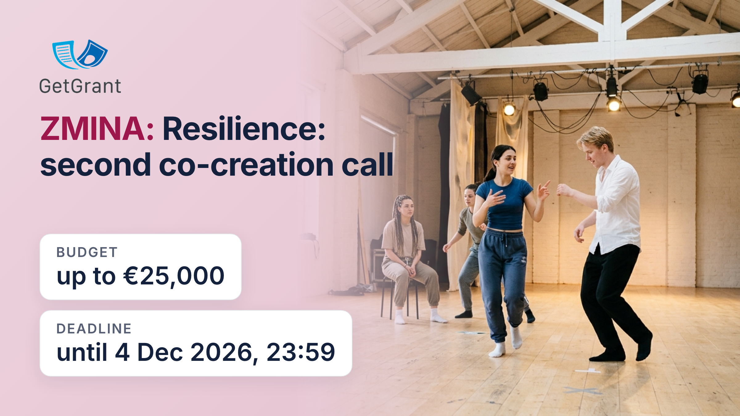 ZMINA:Resilience, second call: up to EUR 25,000 for international co-creation projects of Ukrainian artists and cultural organisations