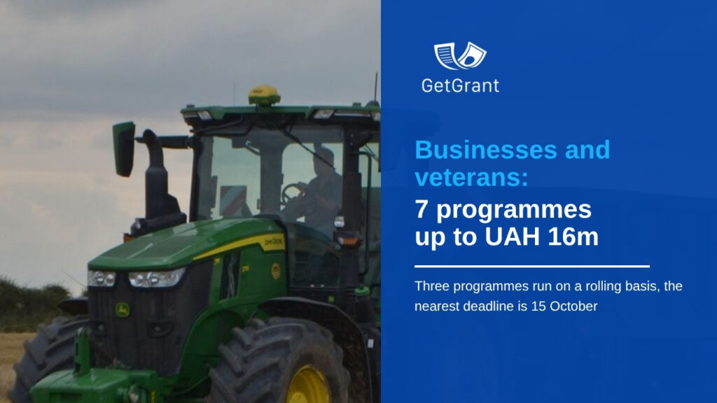 7 programmes for Ukrainian businesses and veterans
