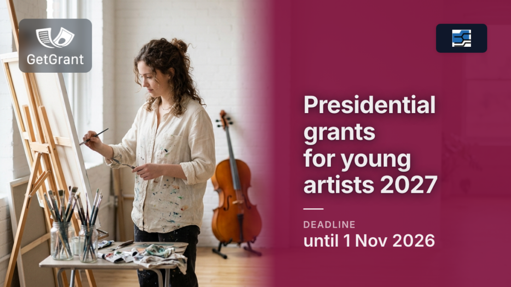 Grants of the President of Ukraine for young artists for 2027: apply by 1 November