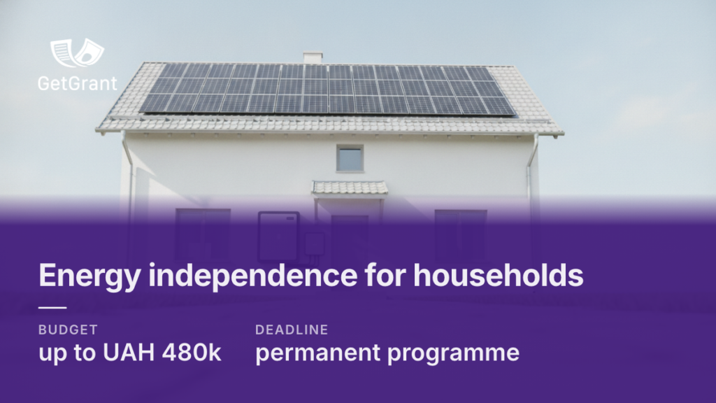 Energy independence for households in Ukraine: loan of up to UAH 480,000 with up to 30% compensation